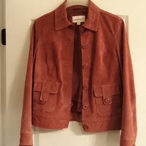 Suede leather jacket